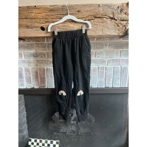 Lola & the boys thin rainbow sweatpants leggings size 6